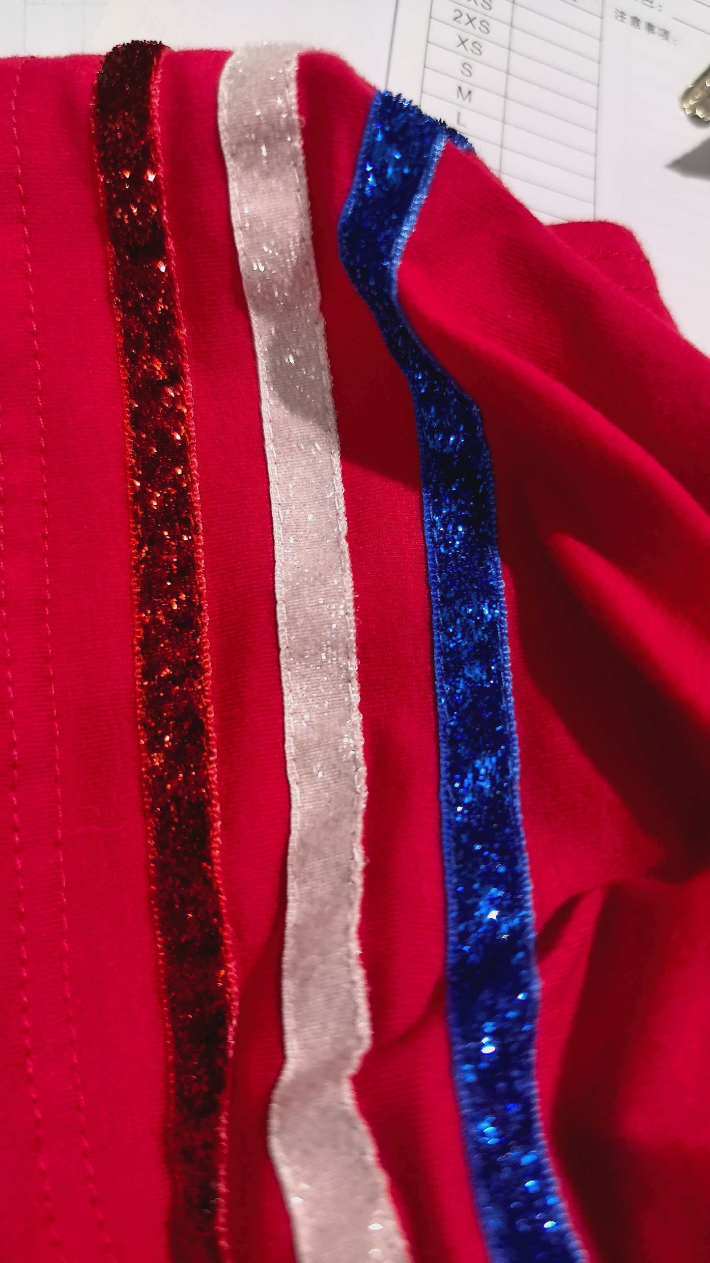 (Sample) No moq GSD3812 Baby Girls Summer Red Striped Short Sleeve Skort Set