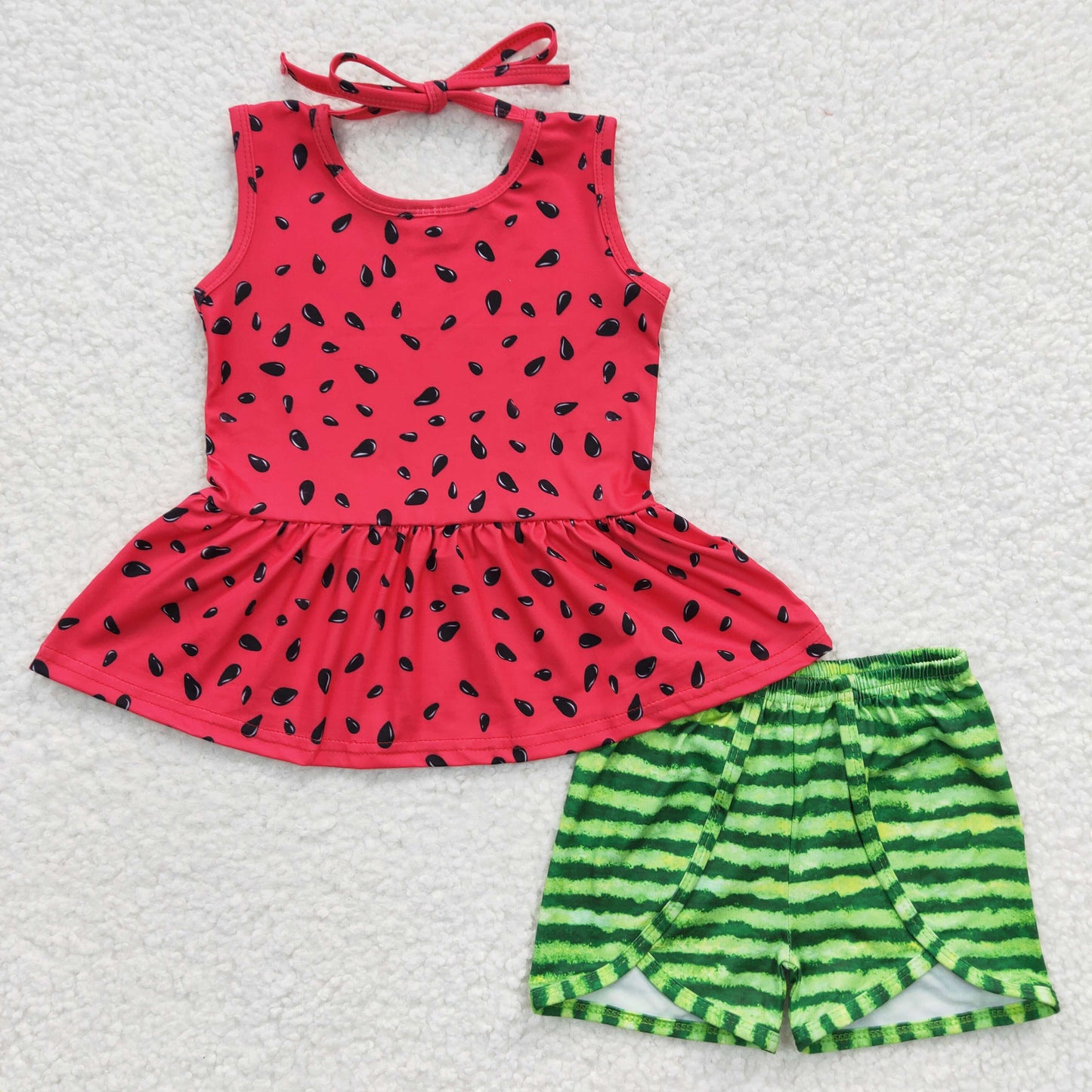 SALES NEW Baby Girls Soft Watermelon Daily Short Set
