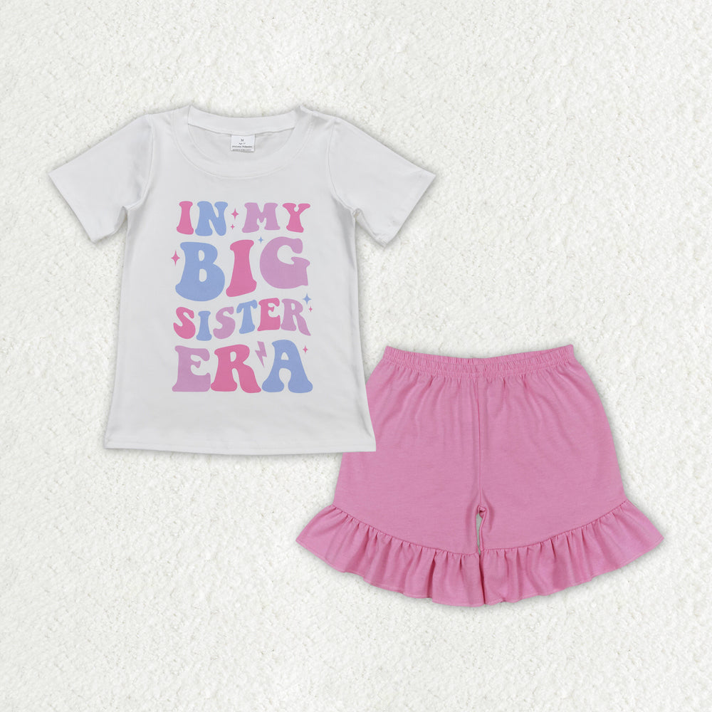 GSSO1400 GT0508 in my big sister era white short-sleeved top with letters