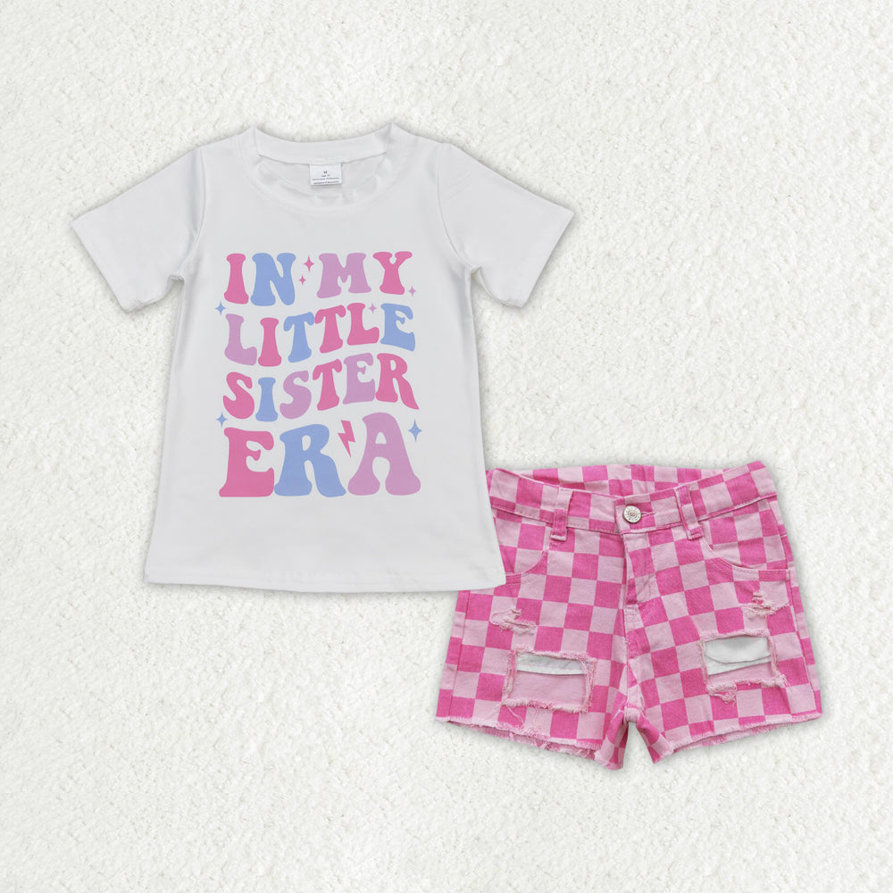 GSSO1408 denim sets in my little sister era denim girls sets