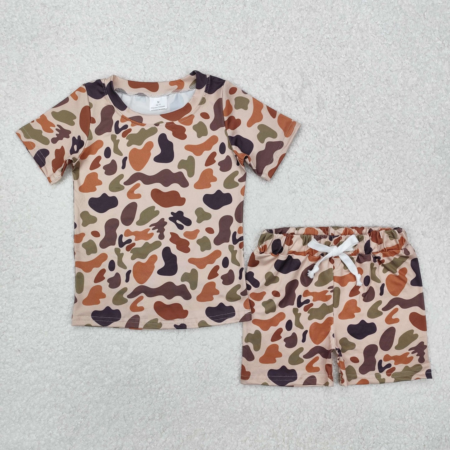 RTS NO MOQ Girls Boys camouflage Clothes Sets