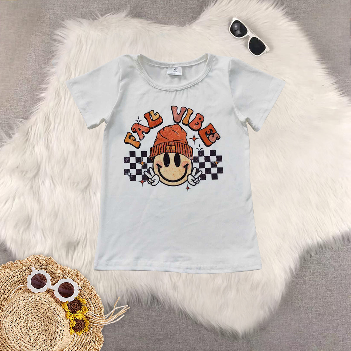 RTS NO MOQ Sibling Baby girls halloween short-sleeved tops