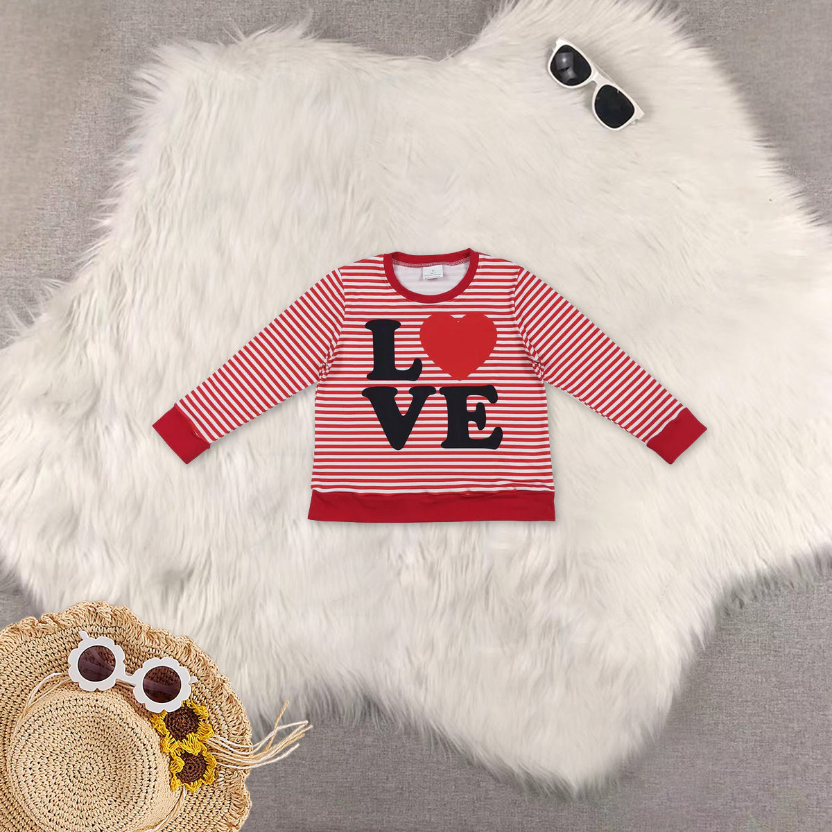 12/18m-7/8t RTS NO MOQ Sibling baby girls clothes long sleeve short skirts sets and Top and yoga skirts