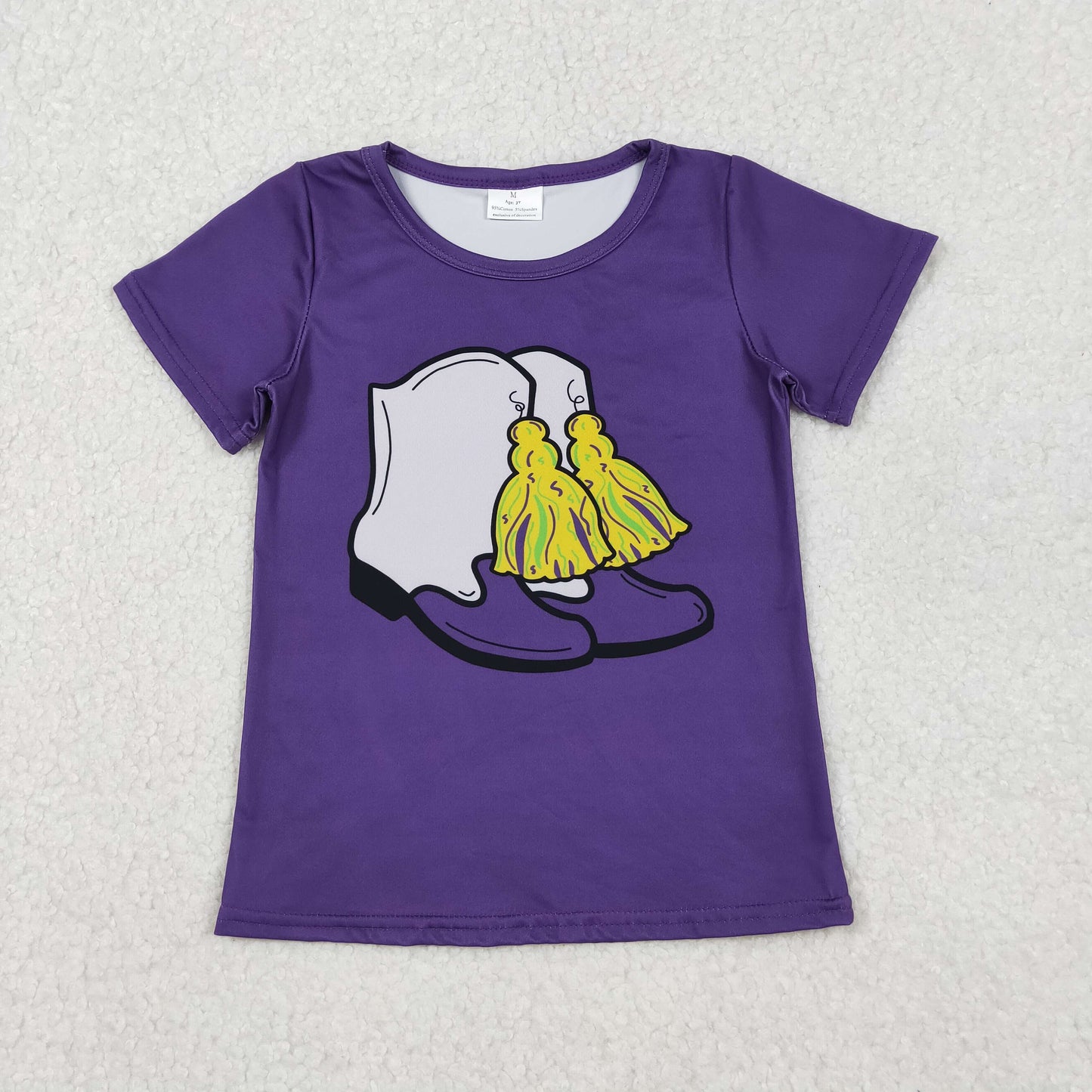 RTS NO MOQ Sibling Baby Girls Mardi Gras Outfit Set and top and pants