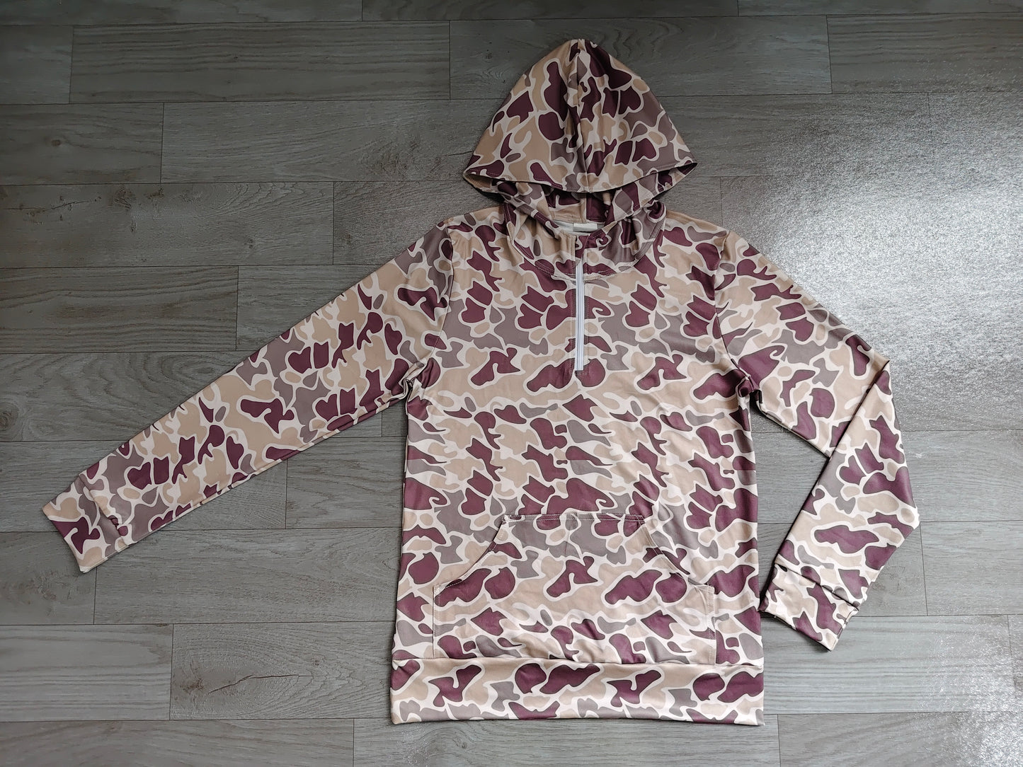 (Sample) No moq GT1707 Adult Women Camouflage Zip Up Hoodie Outdoor Hunting Sport Tops