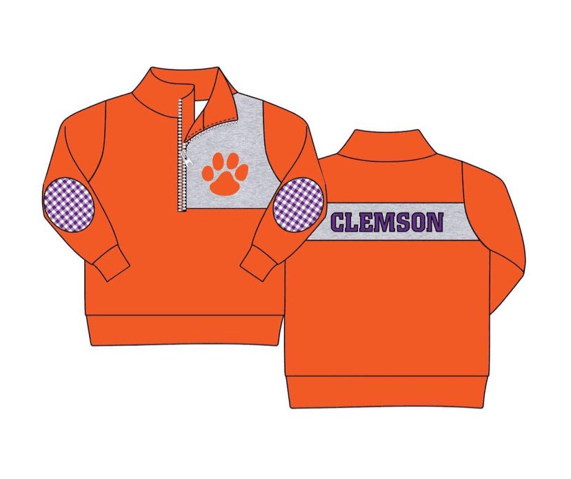 Boys orange long sleeve top moq 5