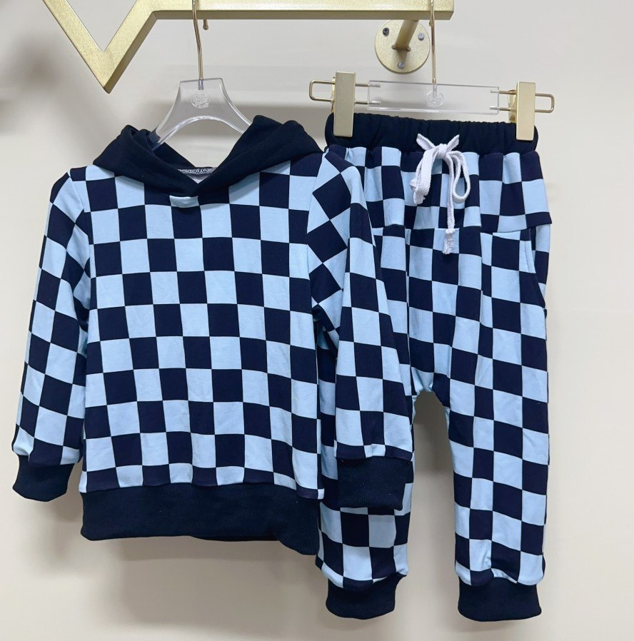 Custom moq 3 eta6/8week moq 5 eta 4/5weeks Long Sleeve Long Pants Black White Plaid Boys Suit