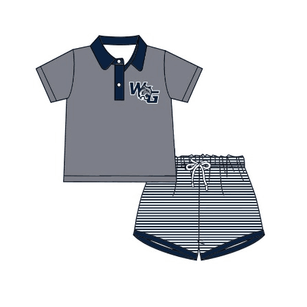 Deadline: May 10custom no moq eta 5-6week WG boys summer sets