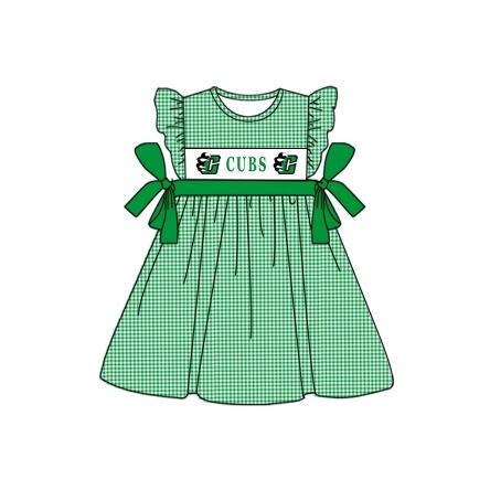 Deadline: May 10custom no moq eta 5-6week cubs summer girls dress