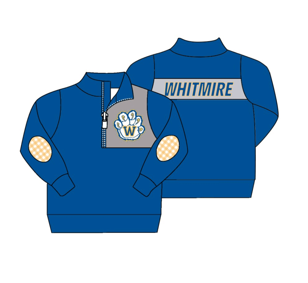 Boys blue long sleeve top moq 5