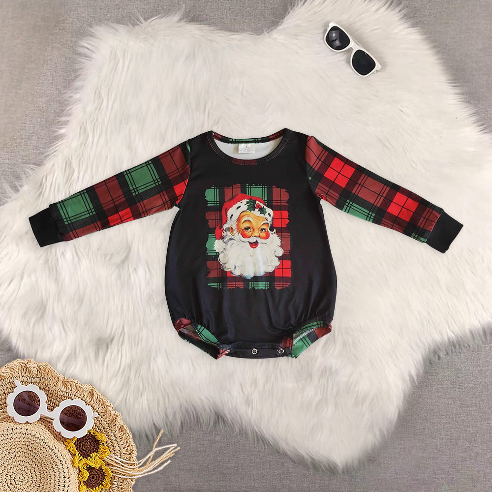 RTS NO MOQ Baby boy clothes Christmas long Sleeve Romper Mixed Sizes
