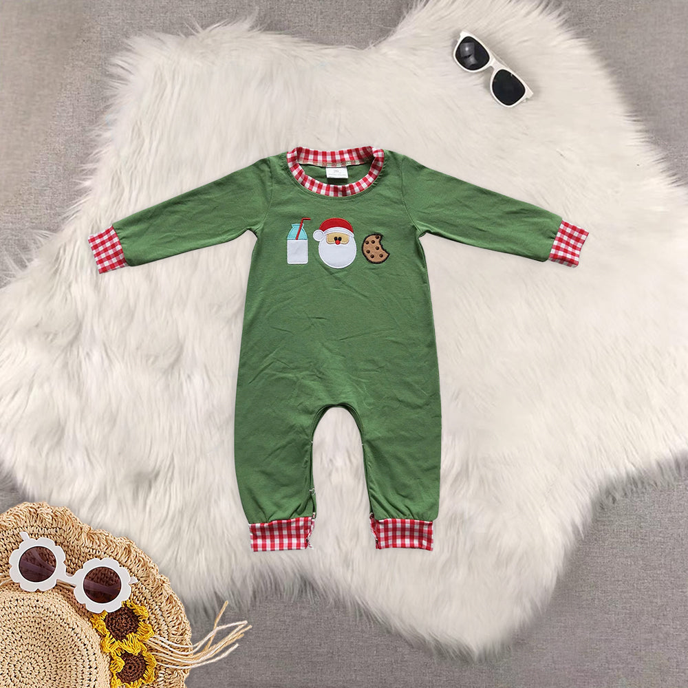 RTS NO MOQ Baby boy clothes Christmas long Sleeve Romper Mixed Sizes