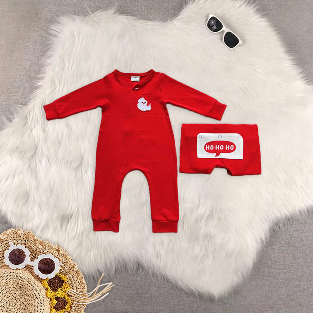 RTS NO MOQ Baby boy clothes Christmas long Sleeve Romper Mixed Sizes