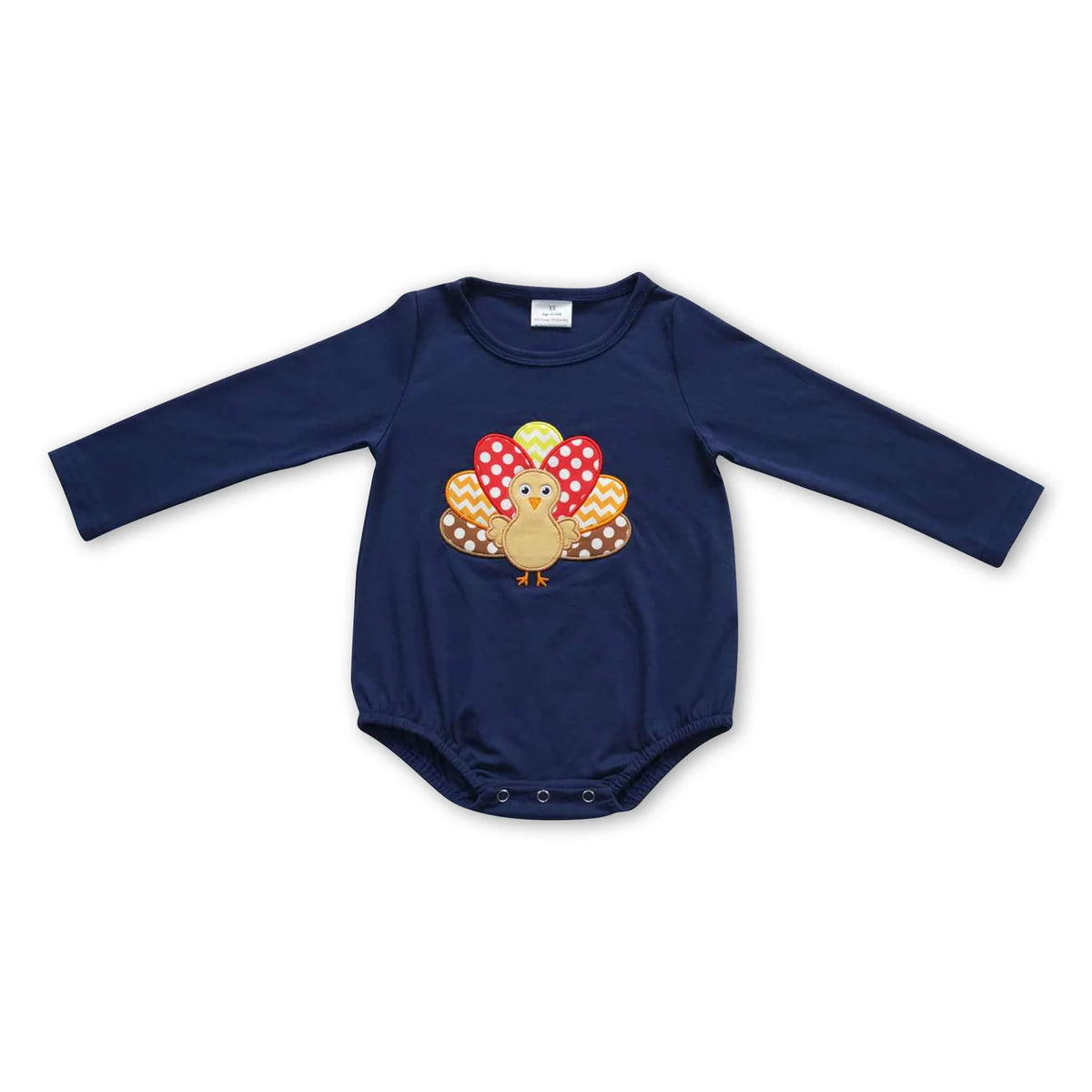RTS NO MOQ Sibling milk silk Embroidery Baby Girls And Boys Thanksgiving Turkey Short Sleeve Top Pants Casual Sets Rompers Long Sleeve Rompers