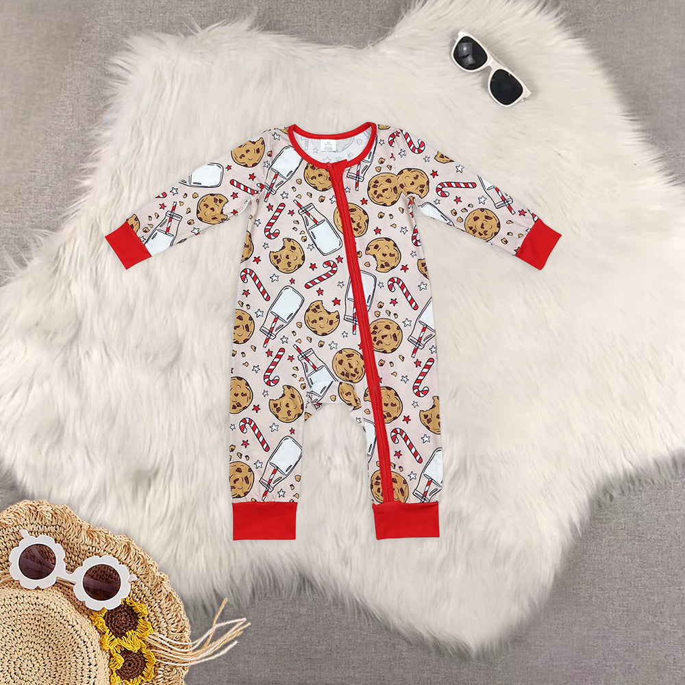 RTS NO MOQ Baby boy clothes Christmas long Sleeve Romper Mixed Sizes