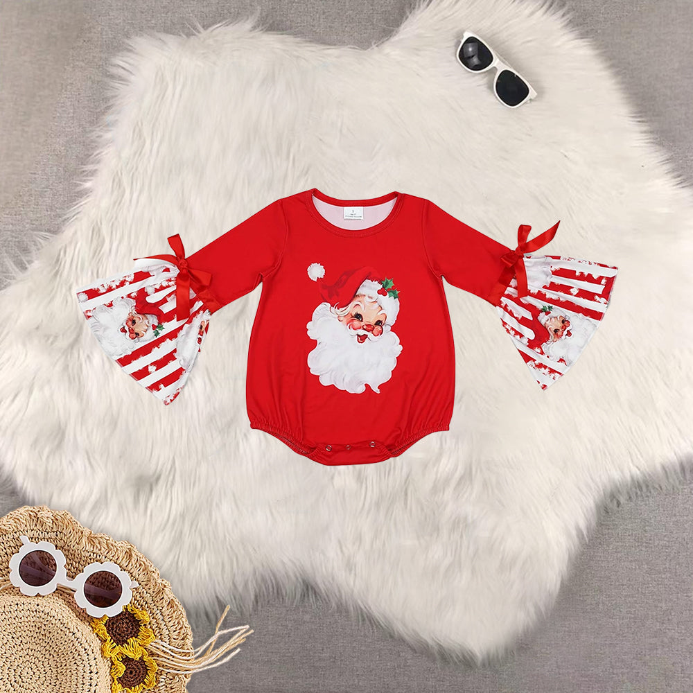 RTS NO MOQ Baby Girls Christmas long-sleeved trousers suit & romper