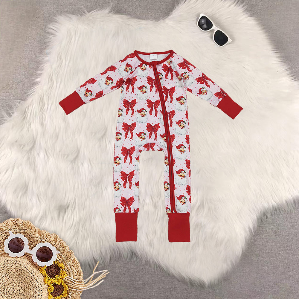 RTS Sibling baby girls clothes Christmas red long Sleeve pants sets and rompers