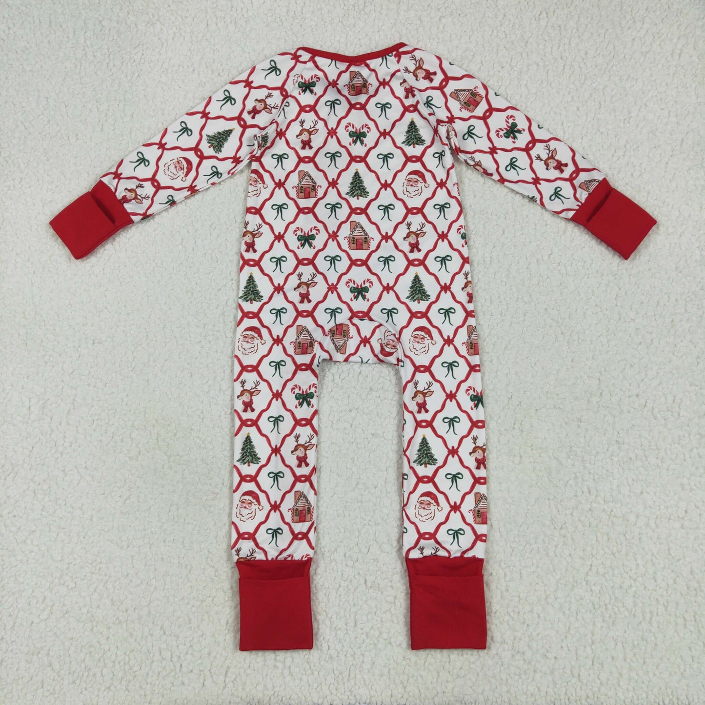 RTS NO MOQ Sibling Baby girls clothes Christmas long-sleeved trousers suit & romper