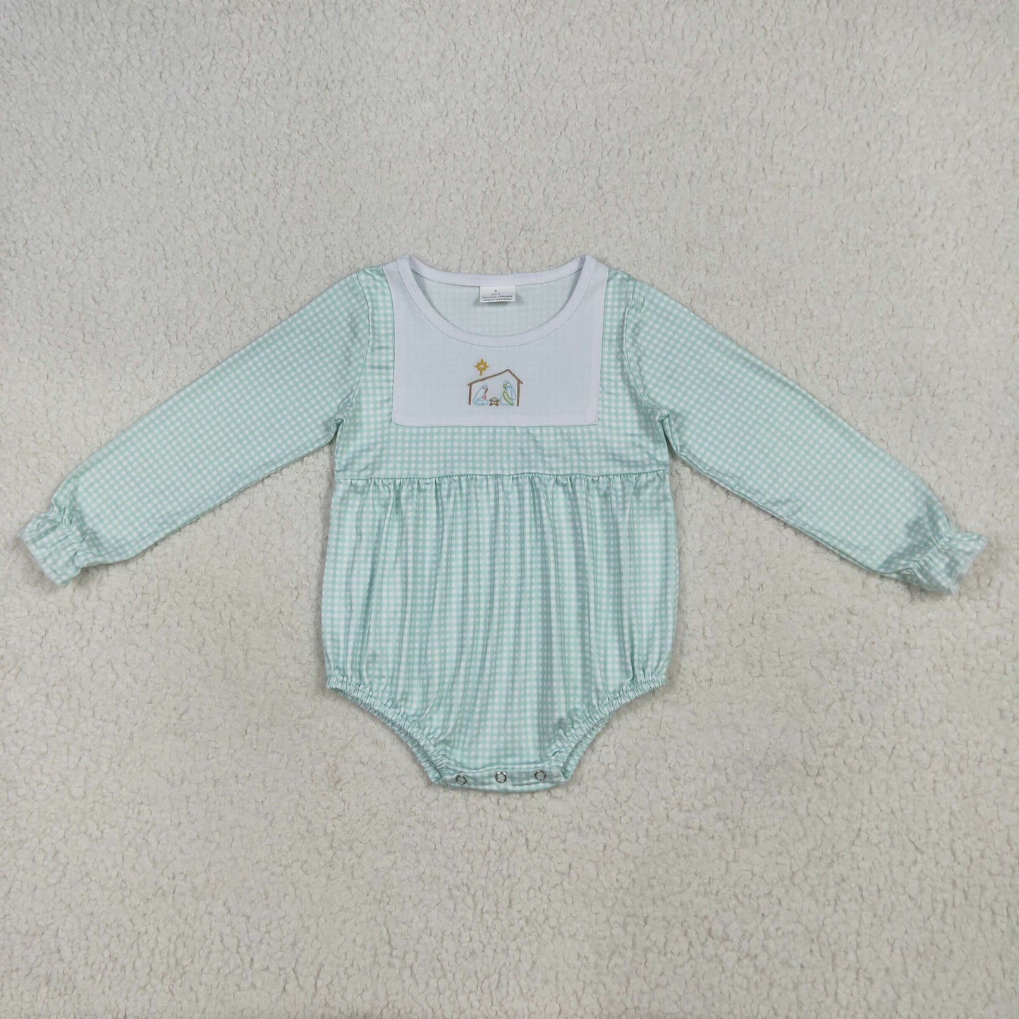 RTS Sibling baby girls clothes embroidery Christmas long Sleeve pants sets and rompers