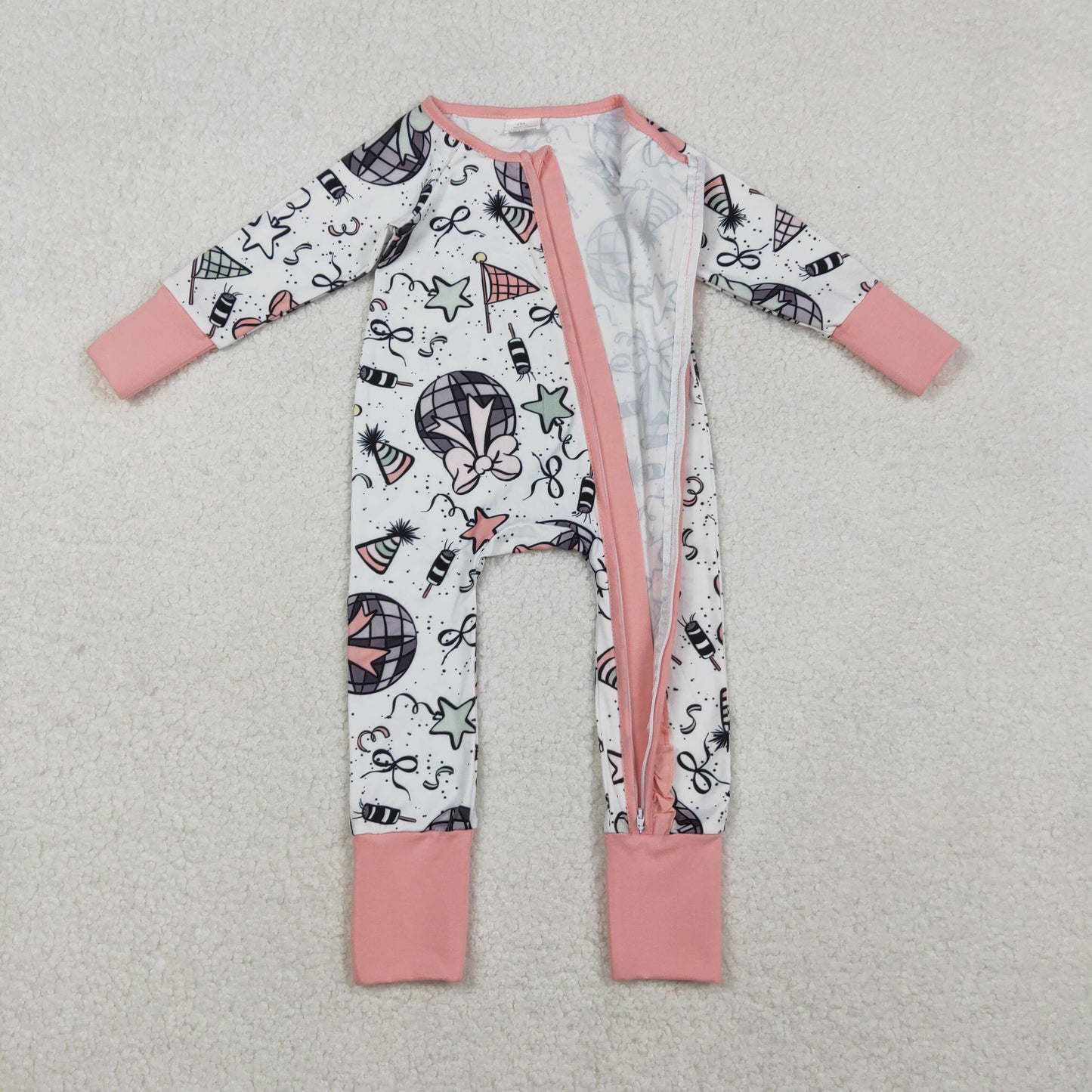 12/18m-7/8t RTS NO MOQ Sibling baby girl clothes happy new year long sleeve pants Sets and romper