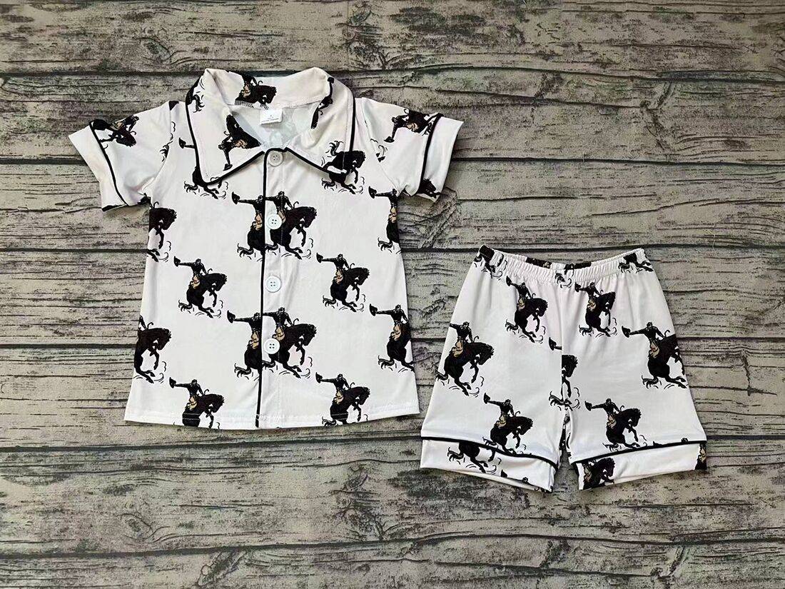 Horse Riding Light Short Sleeve Shorts Set