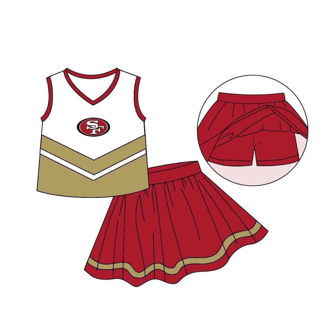Girls sleeveless top with short dress SF moq 5
