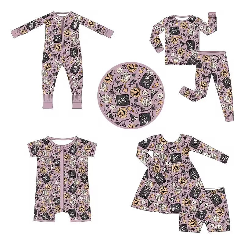 Custom moq 3 each mix size eta 6-8weeks Light purple Halloween element mixed set