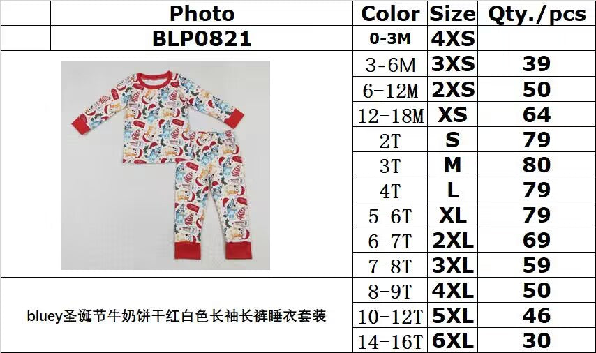 RTS NO MOQ ETA 5/7days arrived BLP0821 Christmas red and white long sleeves