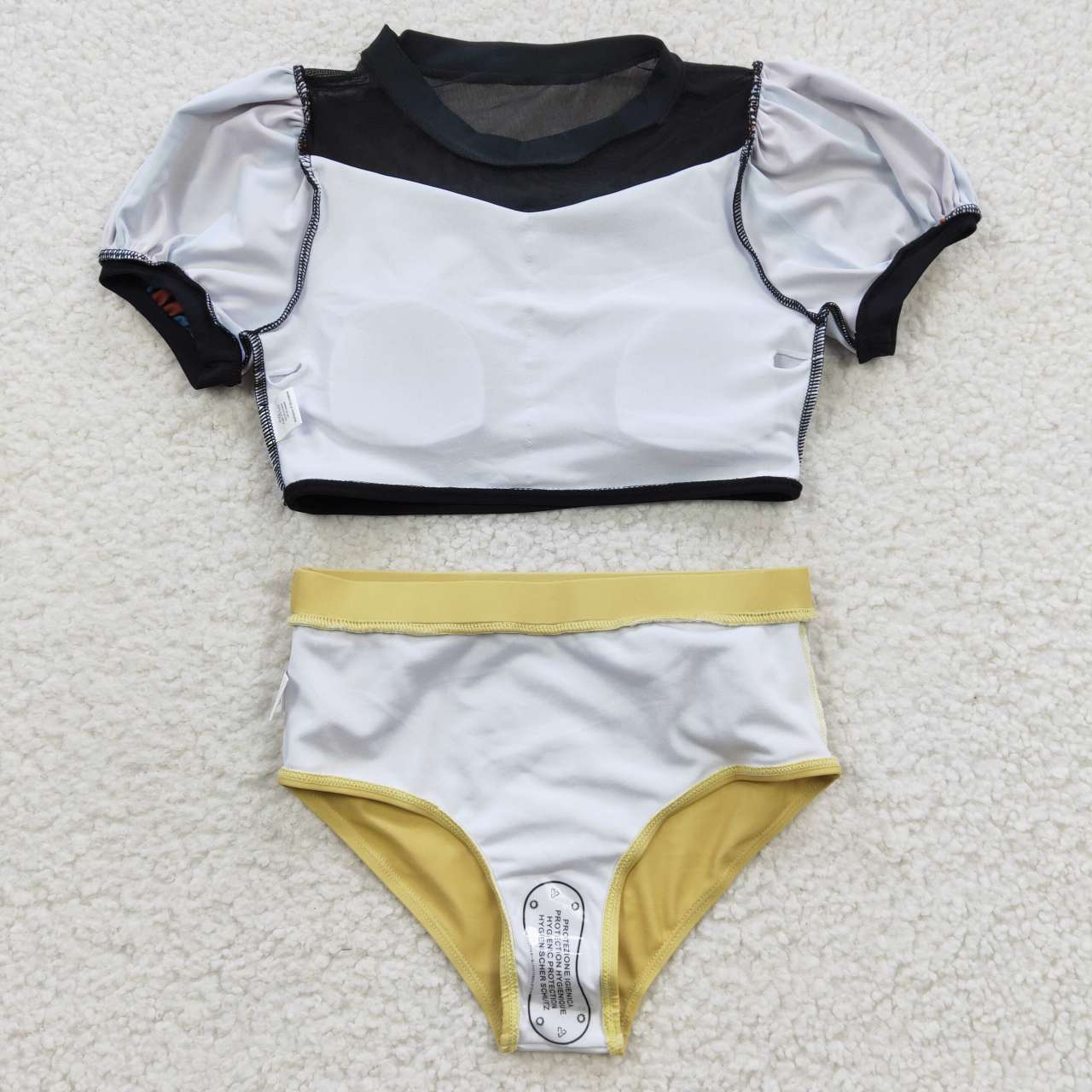 Cute Clothes S0131 Baby Girls Black Two Pieces Swimsuits