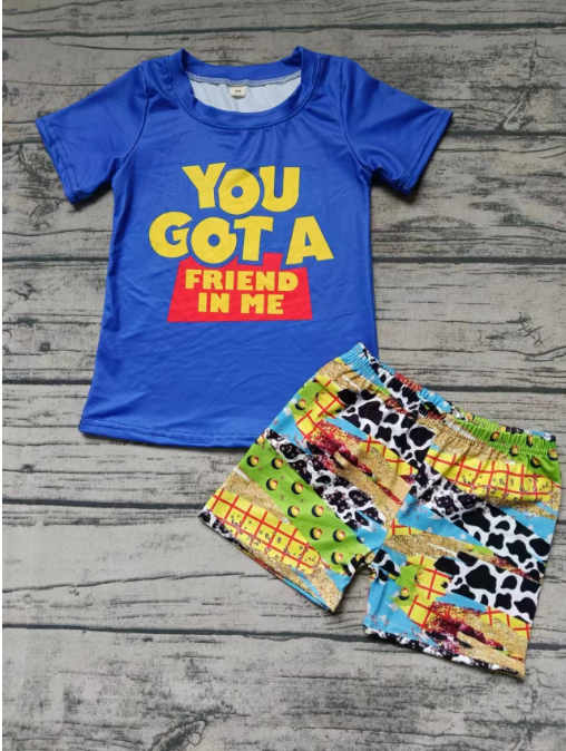 summer boy blue you got a friend in me boys sets
