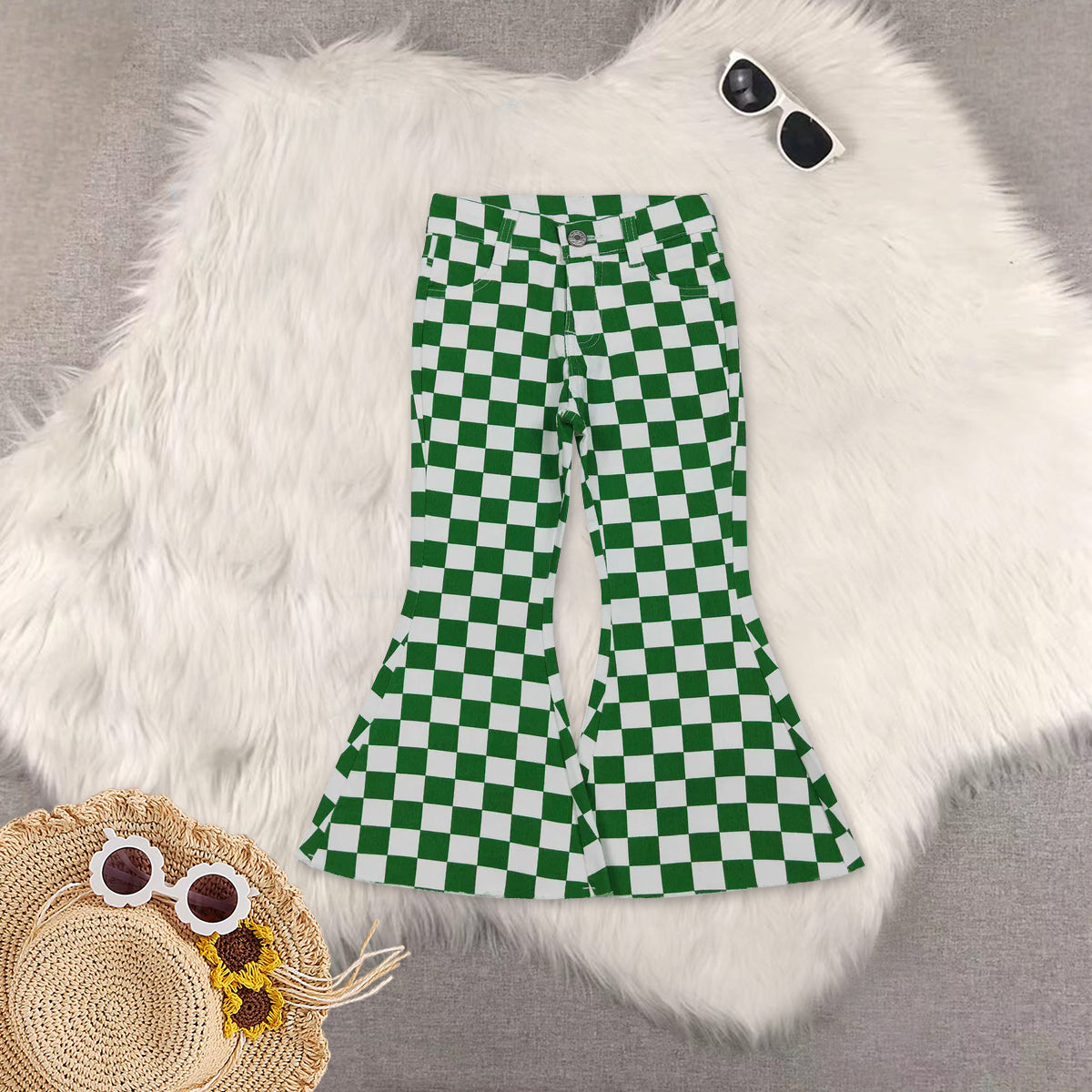 RTS NO MOQ Sibling baby girl clothes GAME DAY short sleeve top and jeand pants