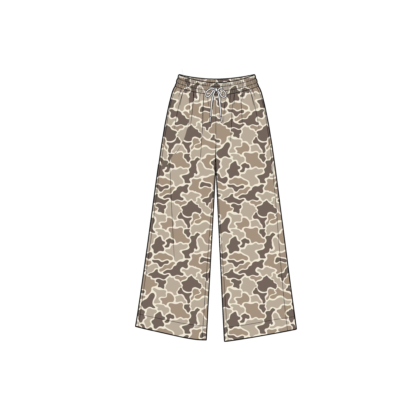 (Preorder new) No moq Yoga Baby Girls Camo Yoga Active Pockets Straight Pants Bottom