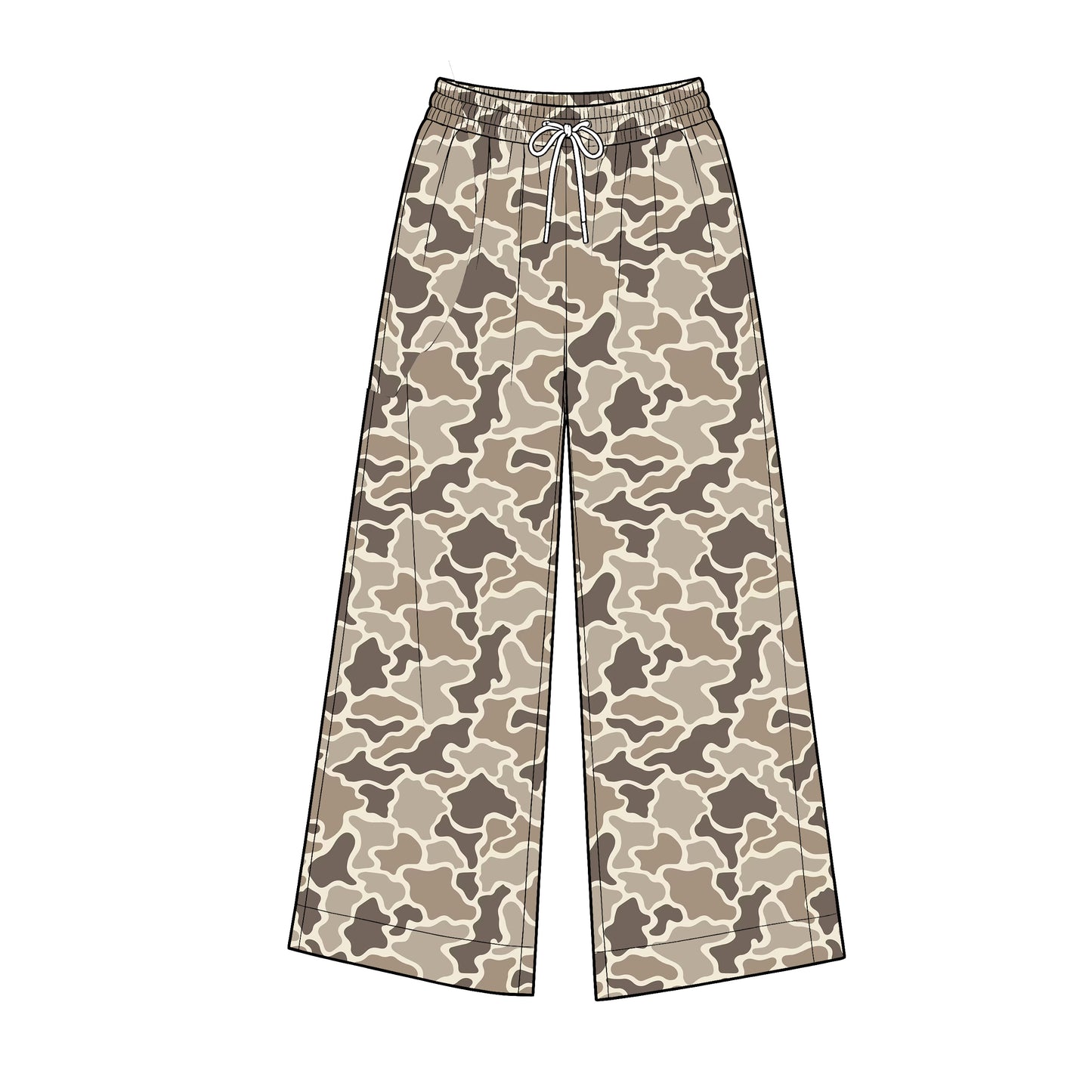 (Preorder new) No moq Yoga Adult Women Camo Yoga Active Pockets Straight Pants Bottom