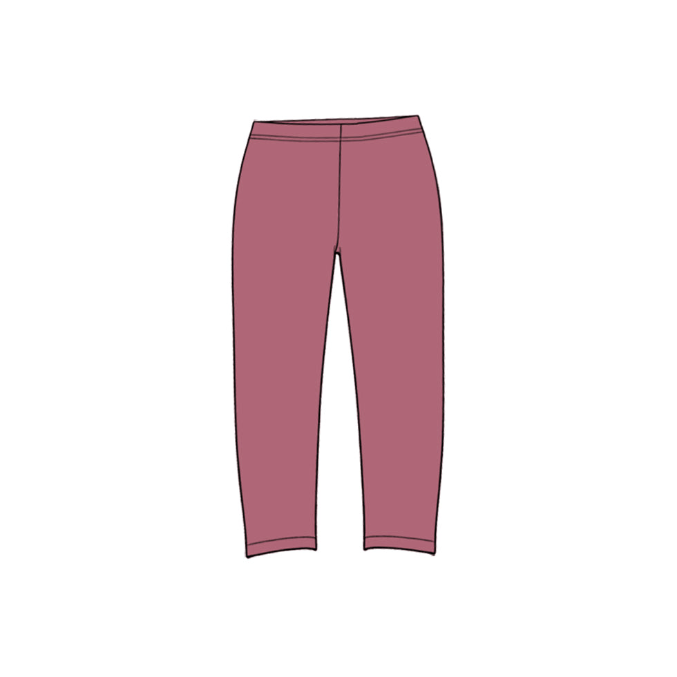 (Preorder new) No moq yoga fabric cotton Baby Girls Solid Elastic Waist Length Leggings Yoga Pants Bottom