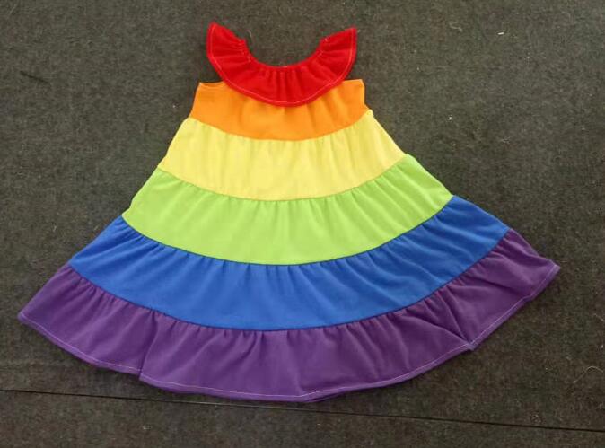 rainbow girl skirt