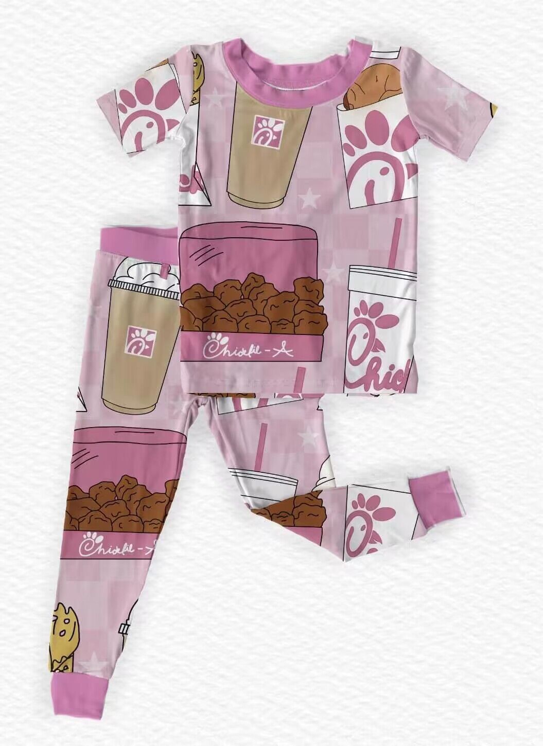 Boys short sleeve long pants pajama set moq 5