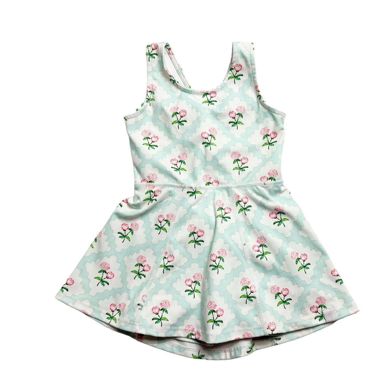 S0307 pre-order baby girl clothes flower green girl summer swimsuit