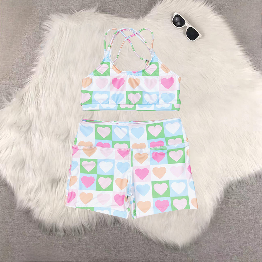 RTS NO MOQ Sibling Baby girl clothes summer swimsuits