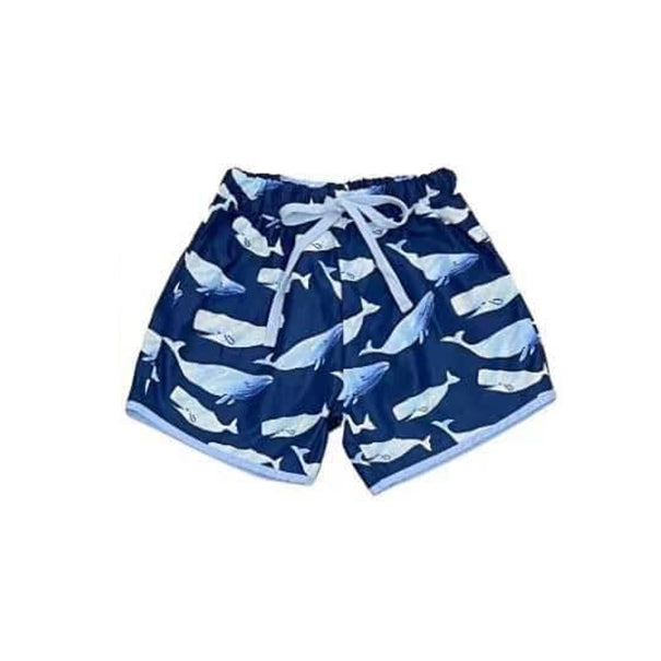 S0424 pre-order baby boy clothes whale boy summer swim shorts 3-6M to 6-7T