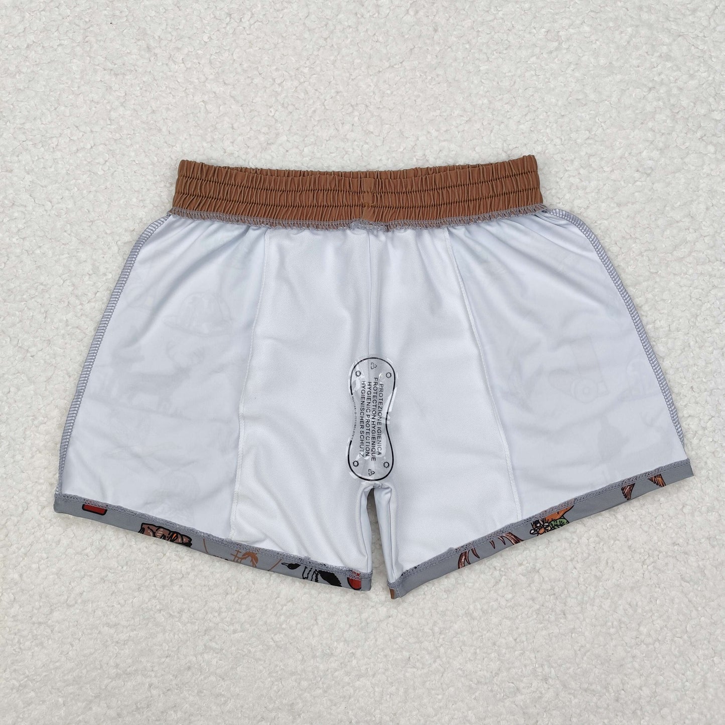 RTS NO MOQ(In Stock) Moose puppy hunting gray swimming trunks