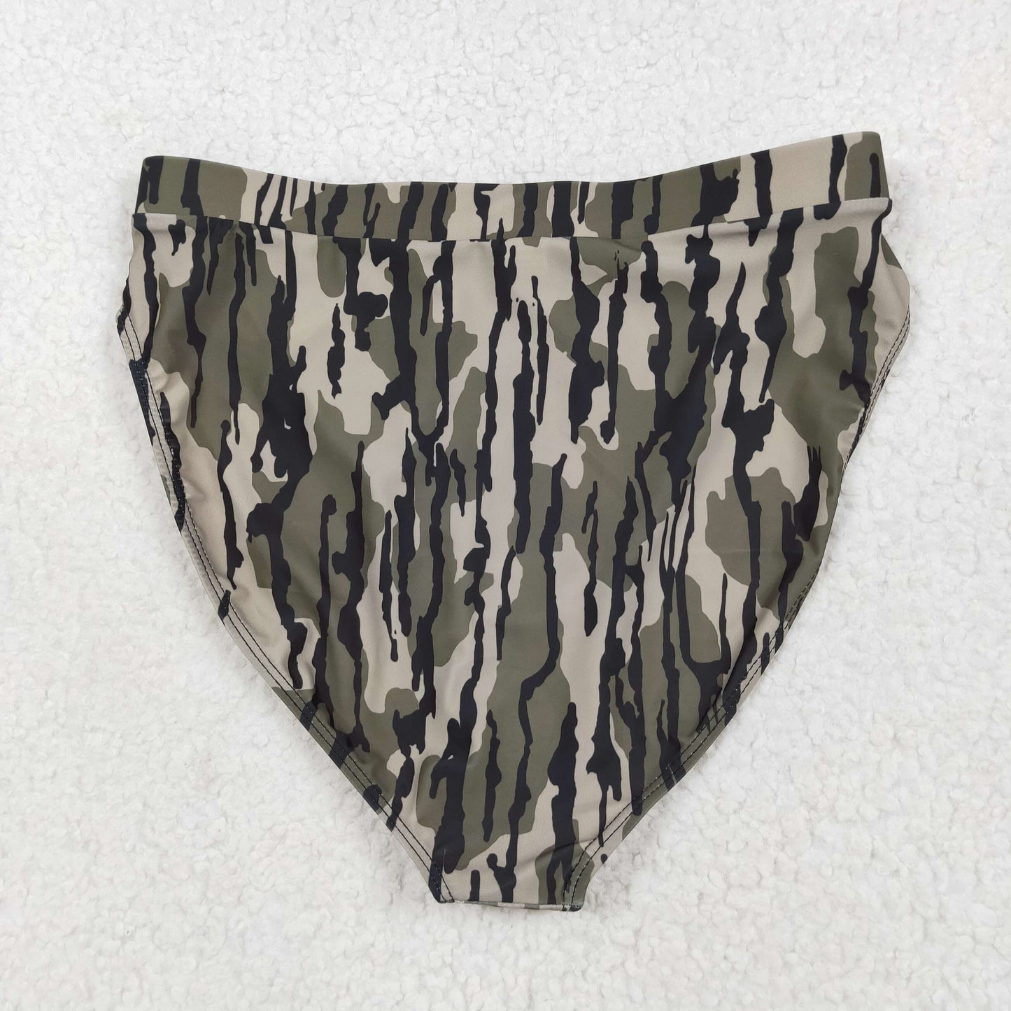 RTS NO MOQ(In Stock) S0564 Adult female military green camouflage swimsuit briefs
