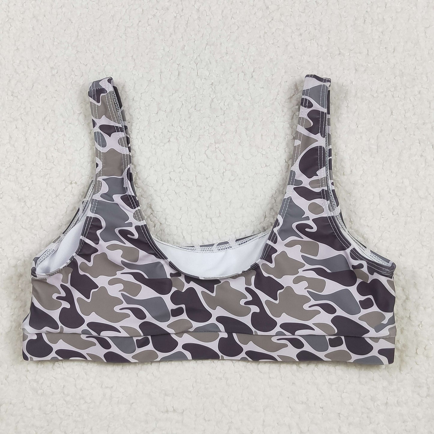 RTS NO MOQ(In Stock) S0573 Camouflage swimsuit vest