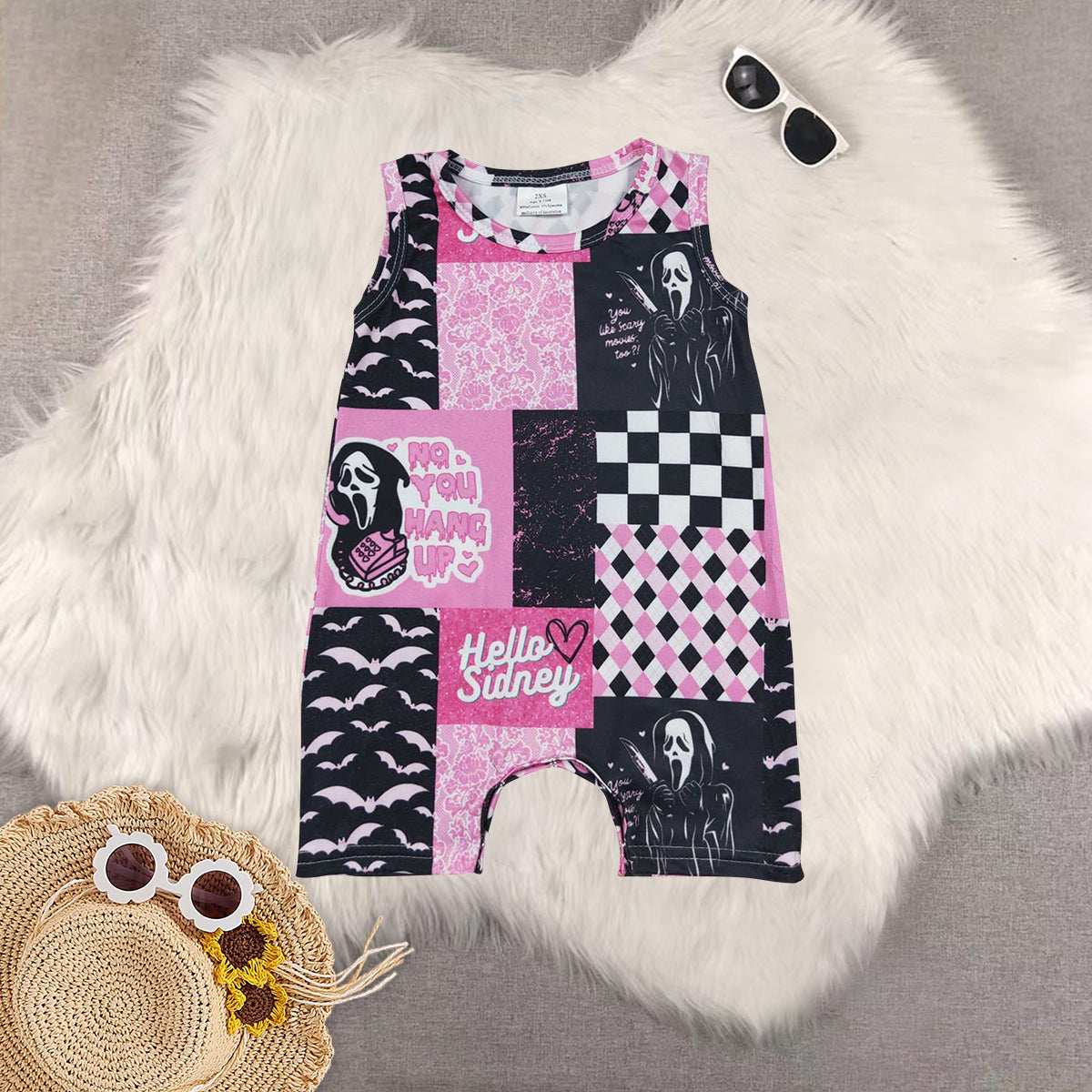 RTS Sibling baby girl clothes Short Sleeve Shorts sets romper