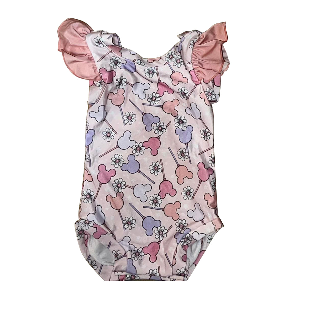 Pink girl's romper