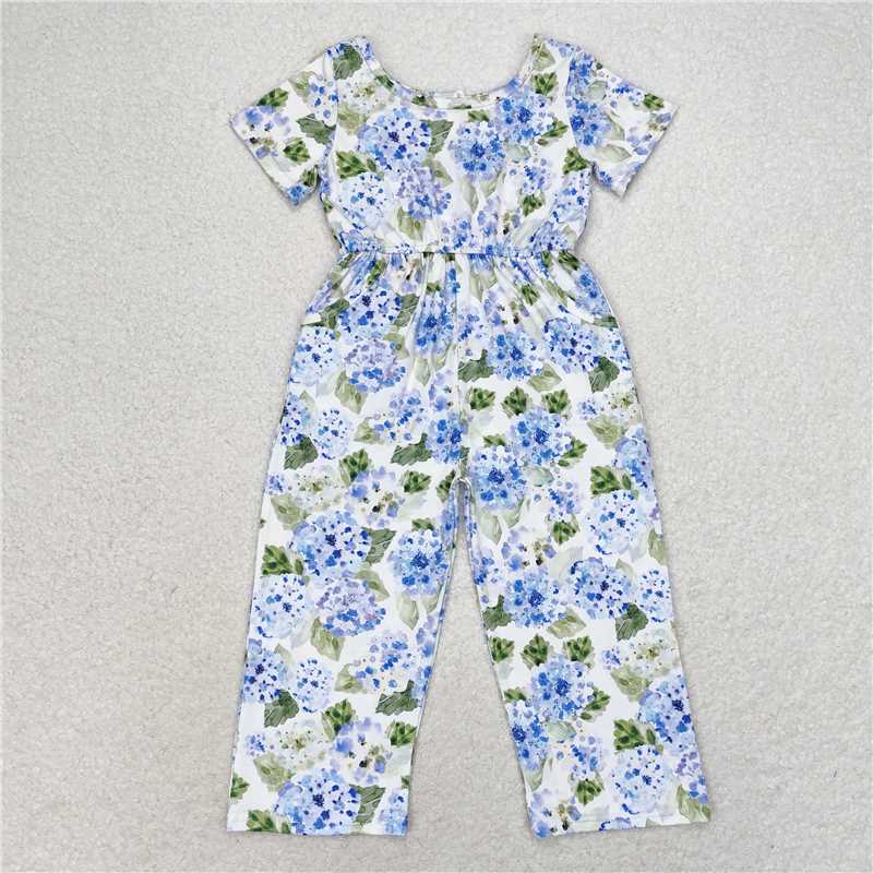 RTS NO MOQ Girls Boys floral long sleeve skirts sets and jumpsuit Clothes