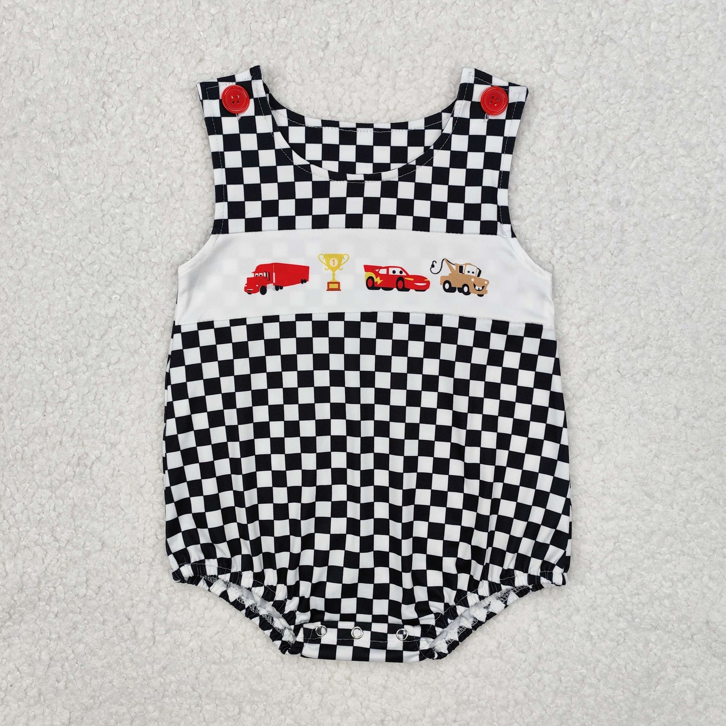 RTS NO MOQ red short-sleeved shorts suit & and romper