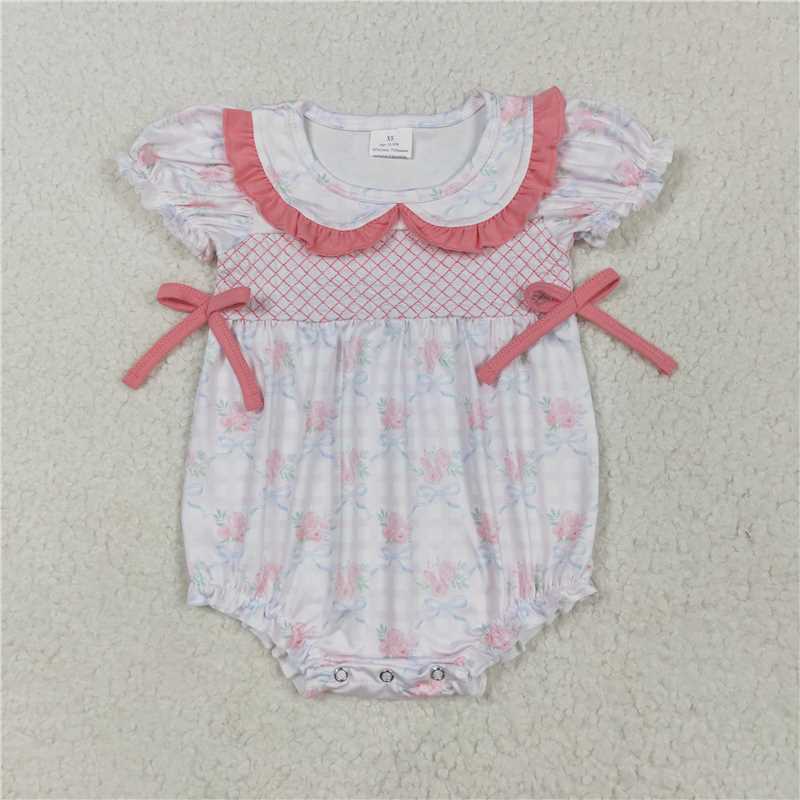 RTS NO MOQ baby boys clothes embroidery short sleeve Rompers Clothes Sets