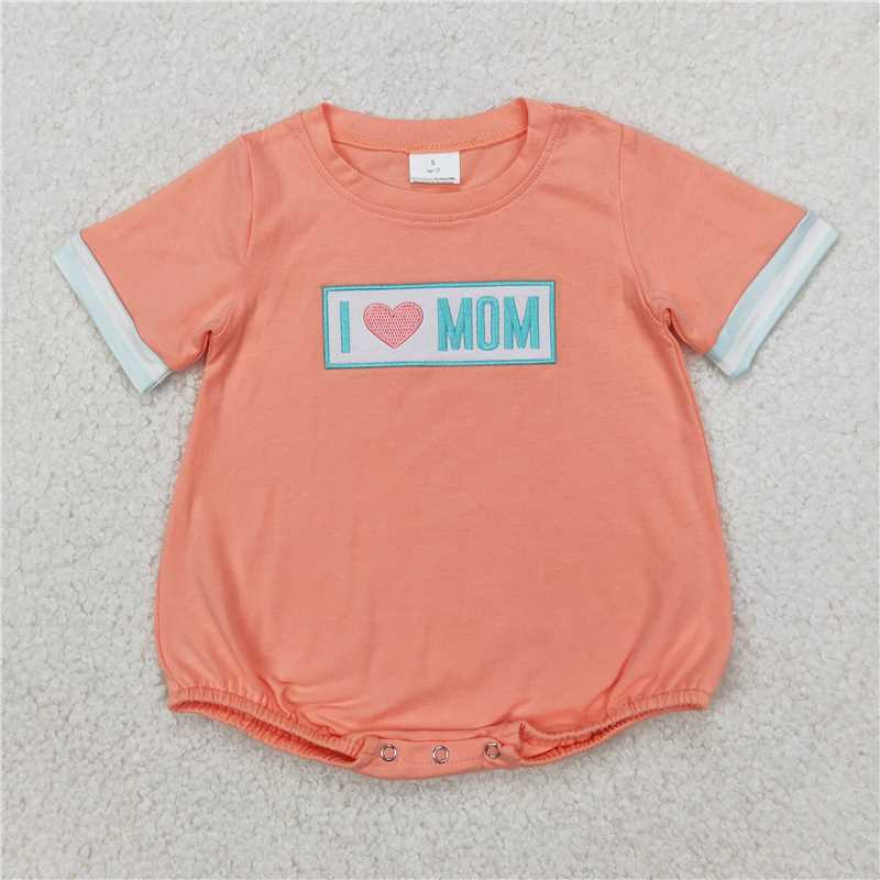 RTS NO MOQ baby girls clothes embroidery short sleeve Rompers Clothes Sets