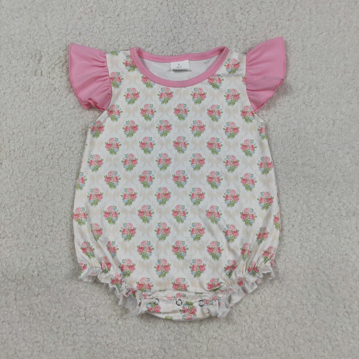 RTS NO MOQ Sibling Baby Girls Checked Top And Shorts Set with Ruffle Rompers Floral Print Outfit