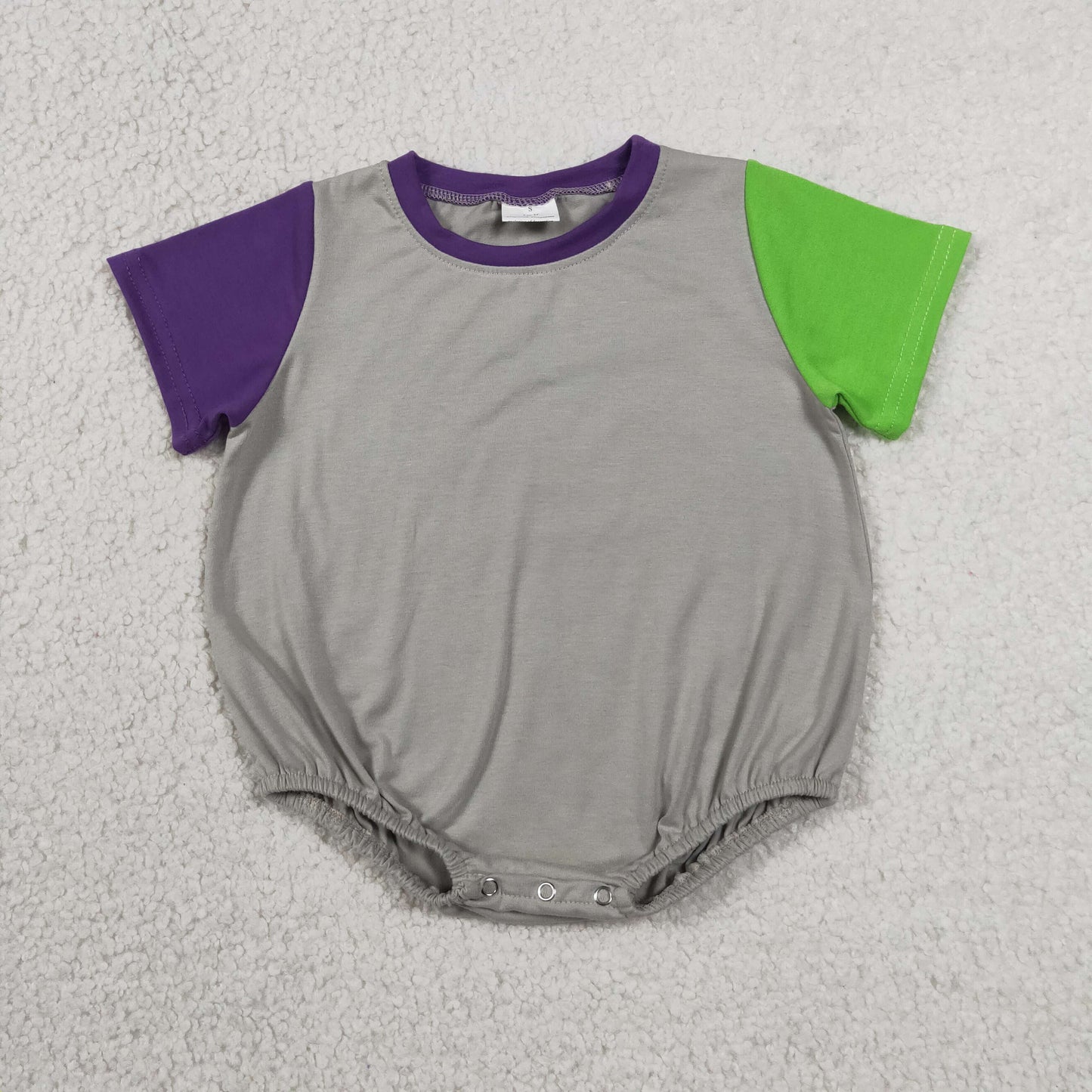 RTS NO MOQ Sibling cotton Baby Boys Cute Patchwork Short Sleeve Summer Rompers